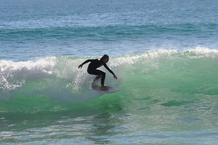 Surfing a great wave on the Algarve | AltaVista Surf Lodge