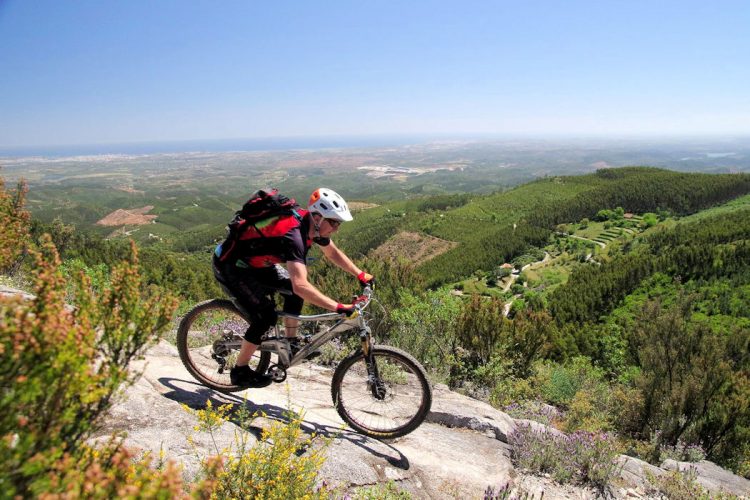 Mountain biking (7) An AltaVista guest cycling in the Costa Vicentina National Park