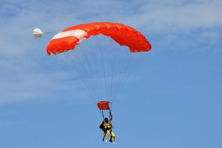 Feeling the thrilling buzz of a Tandem skydive experience