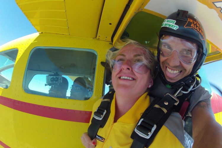 The andrenaline rush from an AltaVista skydive is plain for all to see