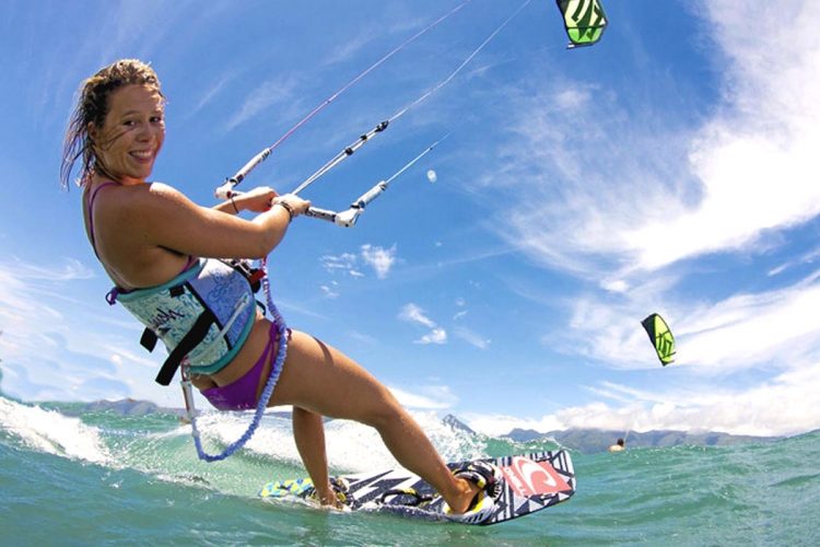 The excitement of the AltaVista kitesurfing experience is easy to see